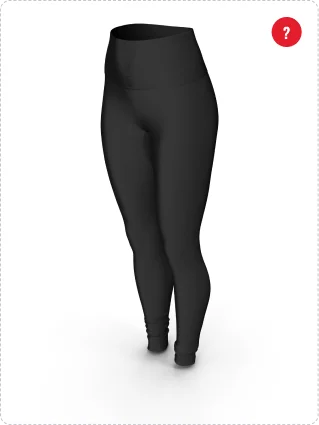 Leggings de entrenamiento negros de tiro alto 1off